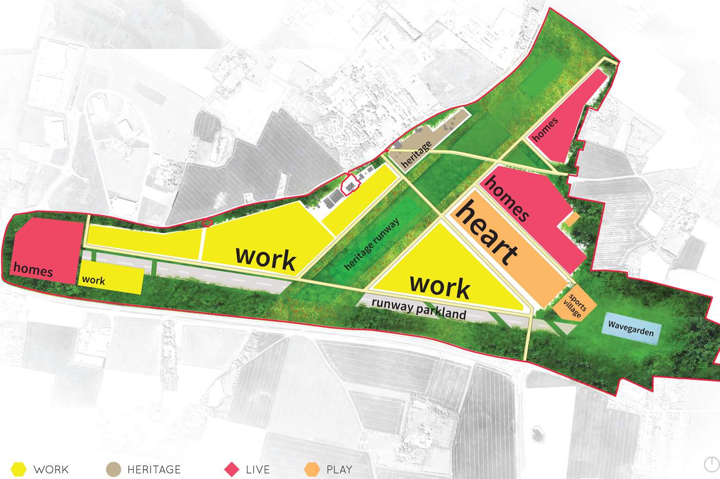 The original masterplan for Stone Hill Park submitted in May 2016