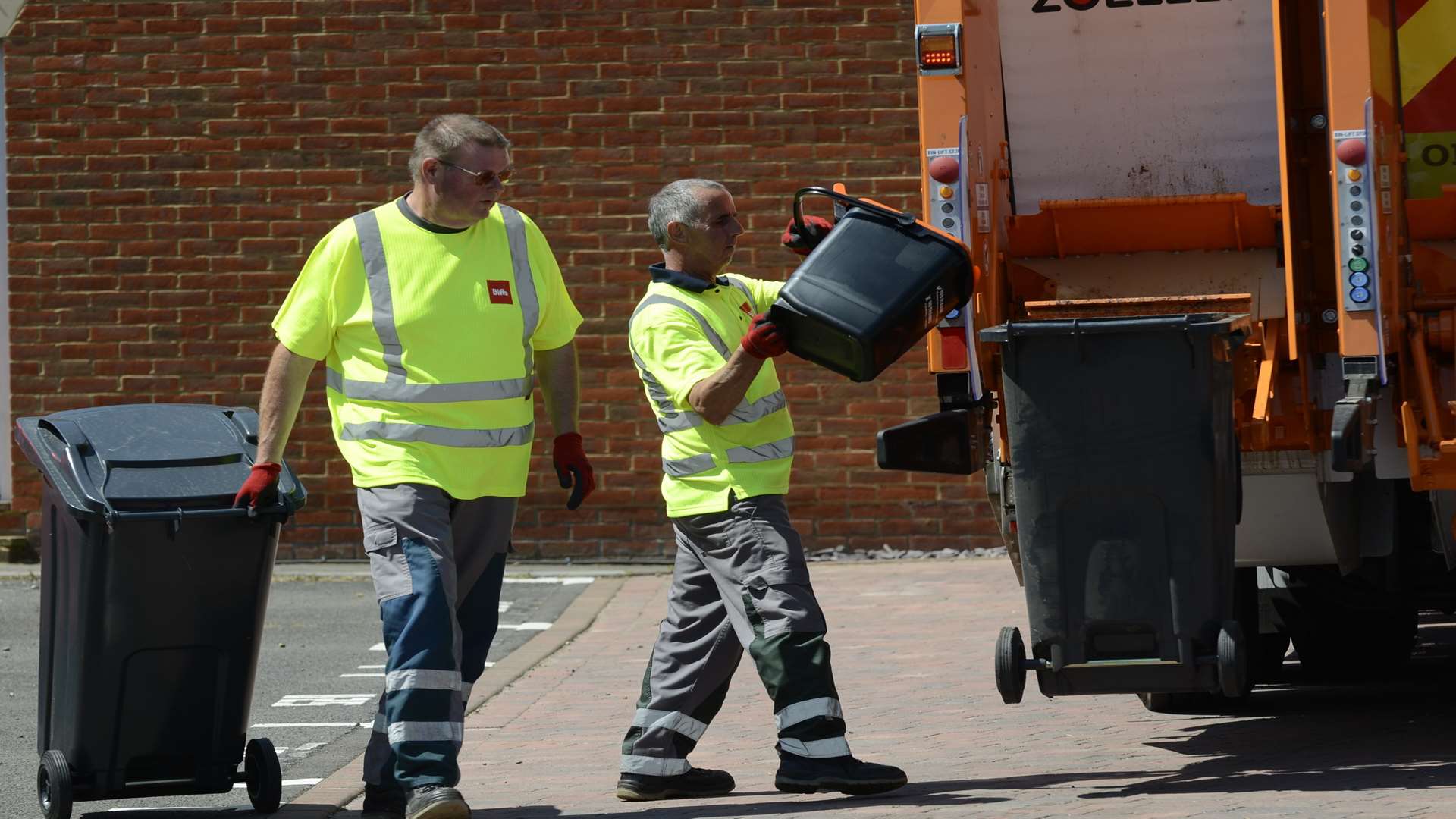A bin team on their round in Ashford