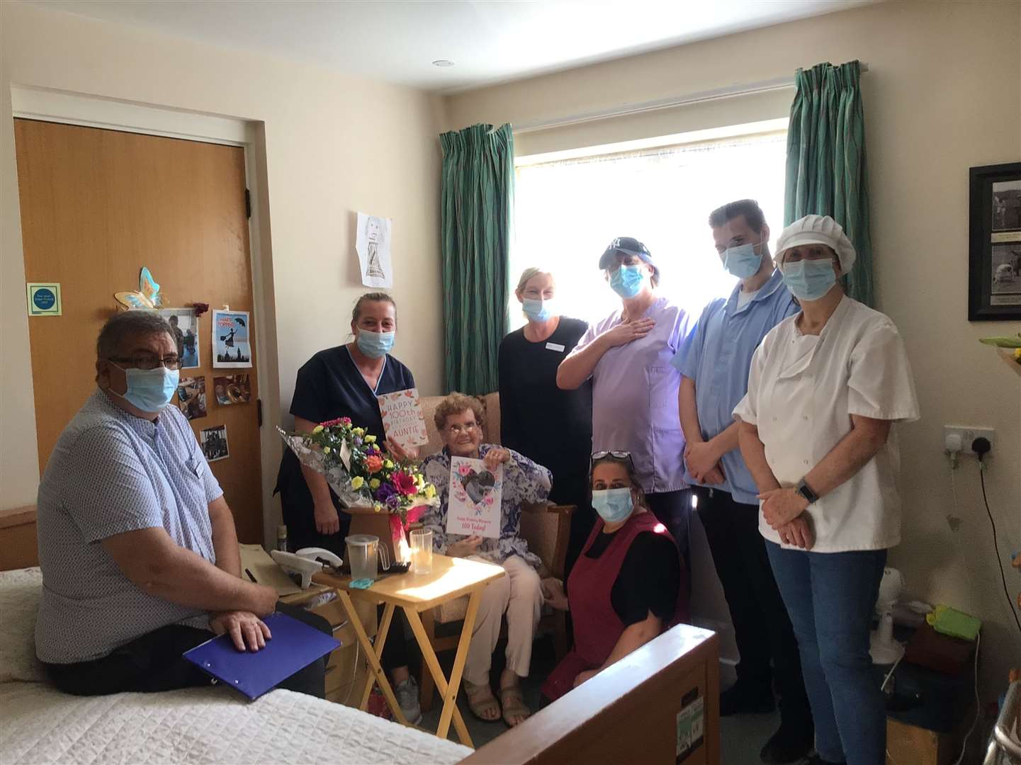 Margaret was surrounded by family, staff and fellow residents. Picture: Gardenia House