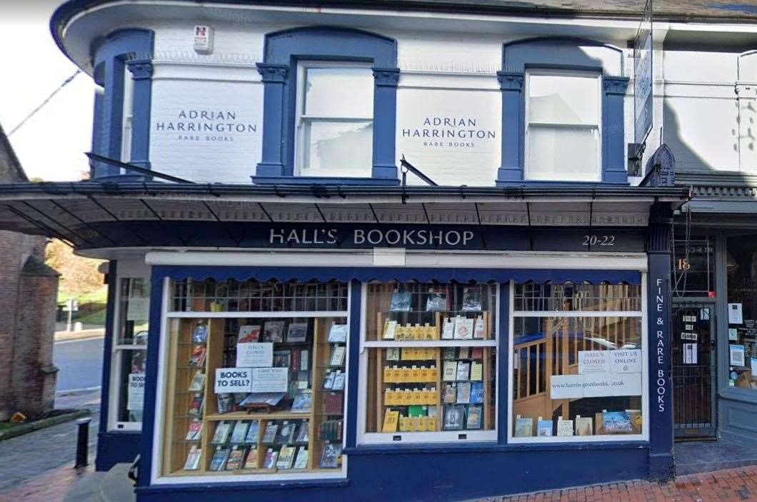 Halls Bookshop in Tunbridge Wells. Picture: Google Maps (62582150)