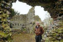Bryan Wilding by his castle