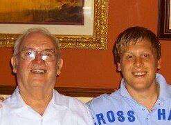 Mr Price and his grandfather Gethin