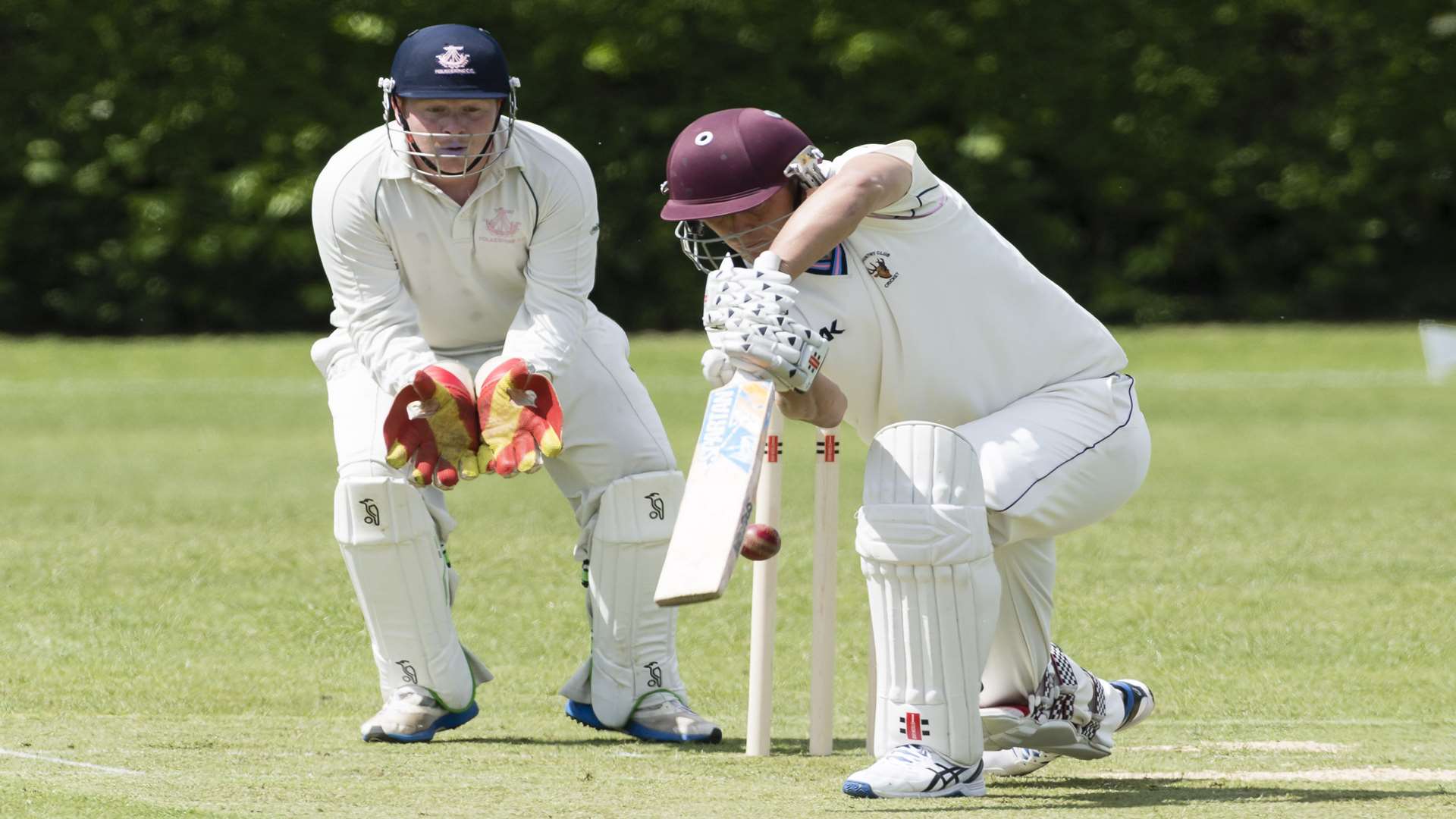 Hartley Country Club's Charlie Hemphrey batting against Folkestone Picture: Andy Payton