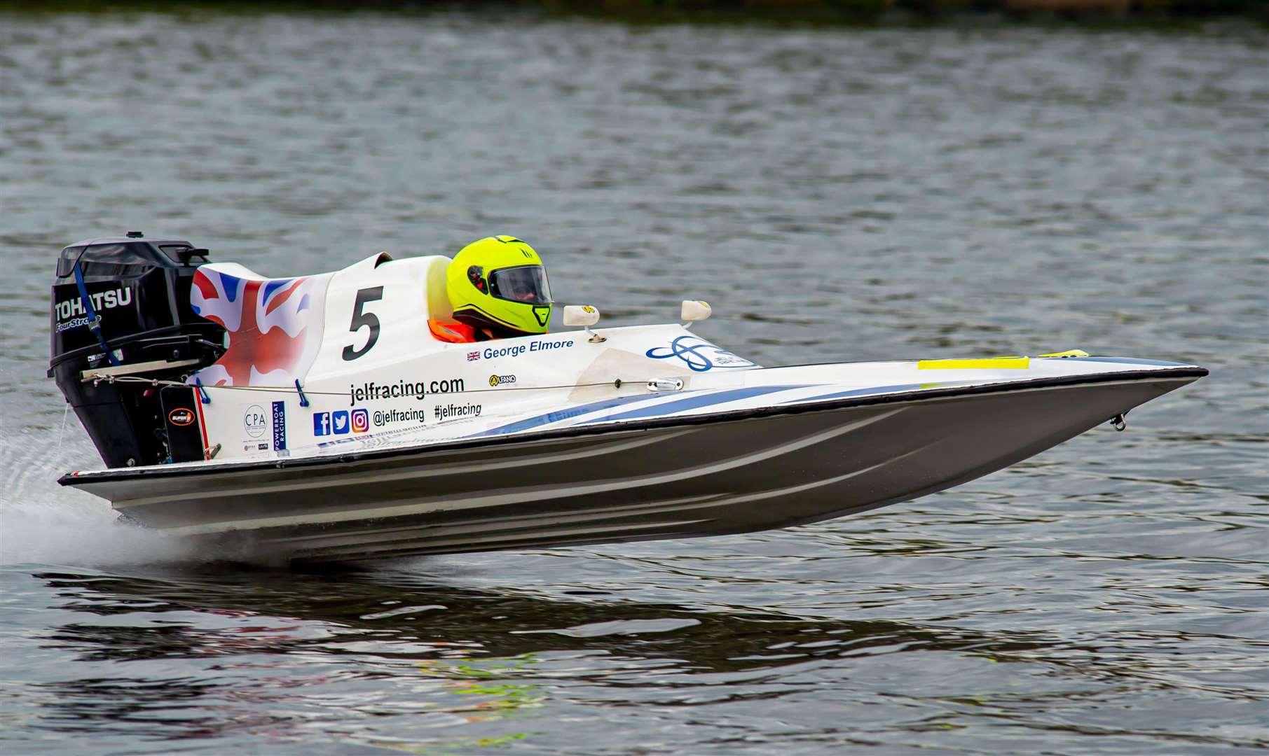 Faultless driving from Chatham's George Elmore led him to the first GT30 Gold Medal of the 2023 Circuit Powerboat Association British Championship Photo: Nigel Torrens