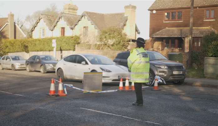 Hermitage Lane, Maidstone, was shut in both directions after a man was killed after being hit by a lorry