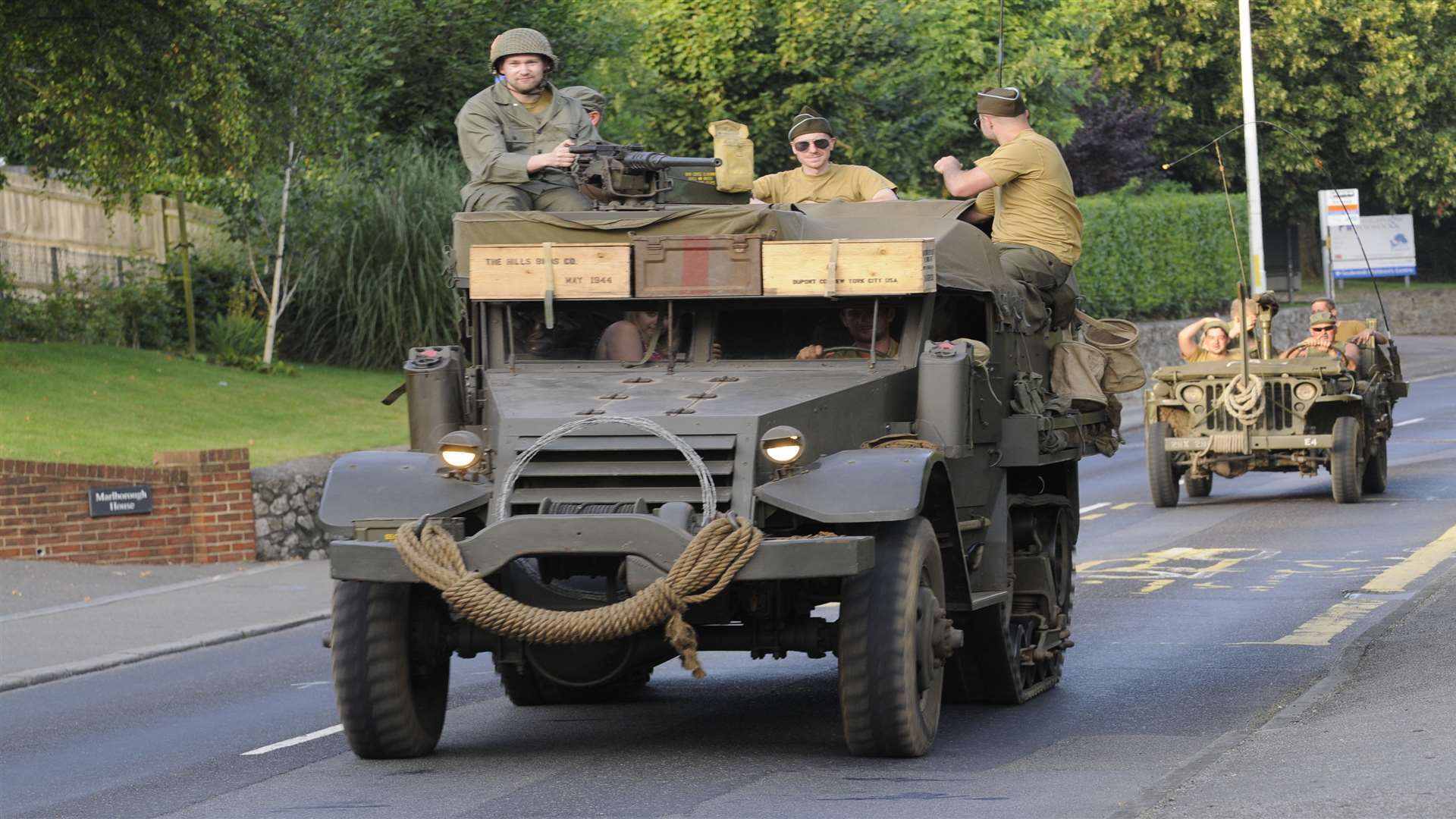 Patton's Parade military convoy through Hythe as part of last year's War and Peace Revival. Picture: Gary Browne
