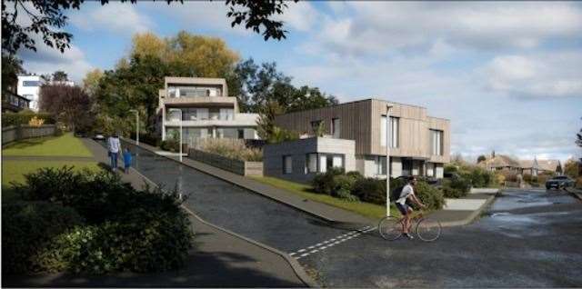 How the new properties in Naildown Road, Seabrook, near Hythe could look. Picture: RX Architects