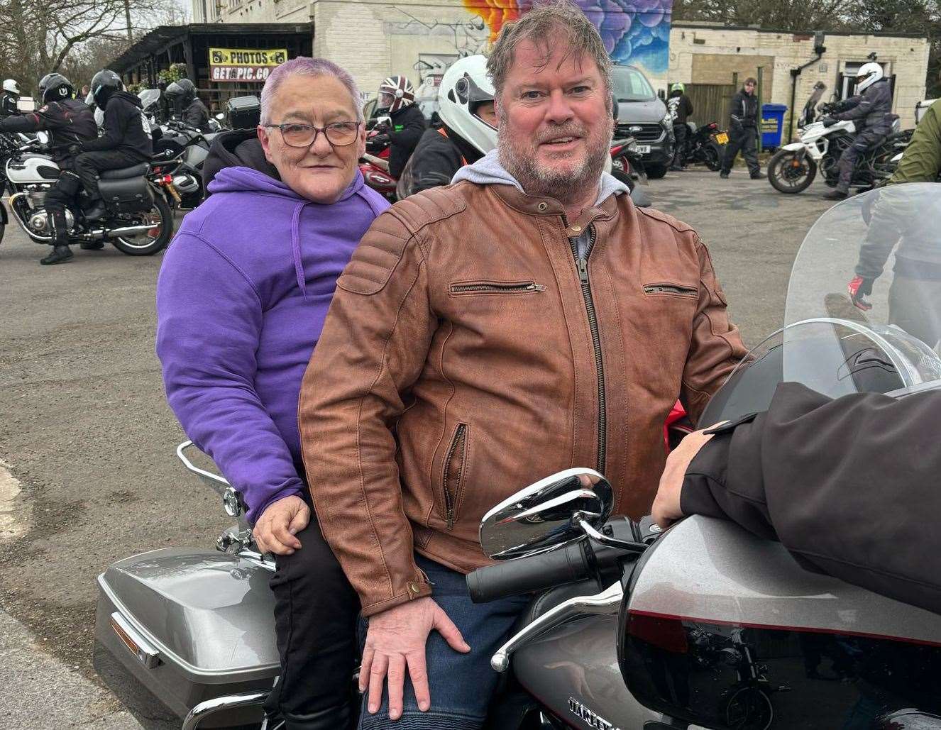 Ellie Lawton was given her dying wish to ride on the back of a Harley-Davidson