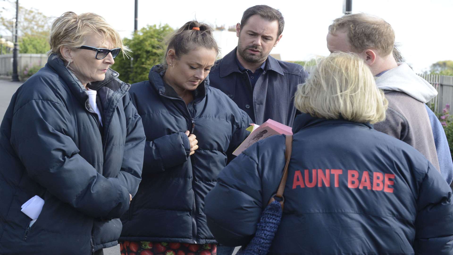 EastEnders cast and crew at the Promenade in Broadstairs.