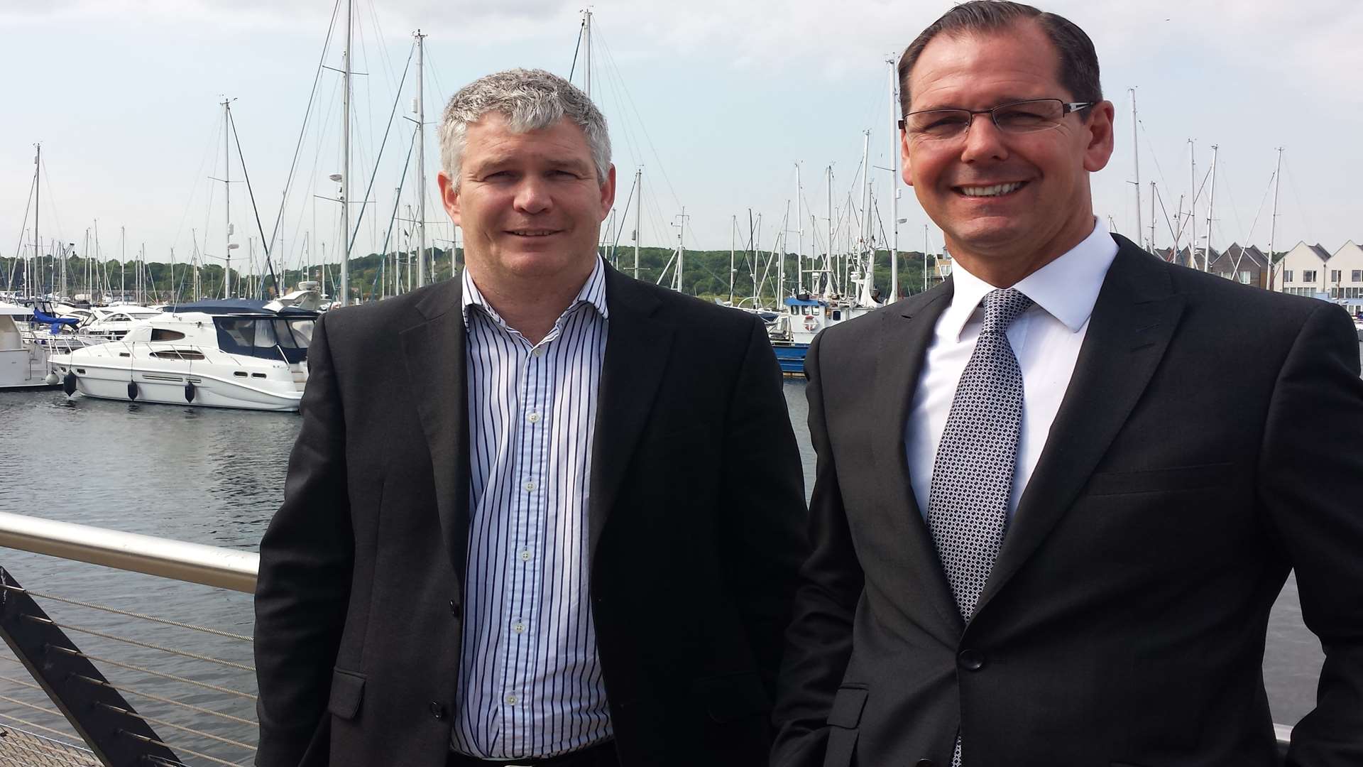 KPMG managing director of Enterprise for Kent Tim Rush, left, and KPMG partner David Bywater