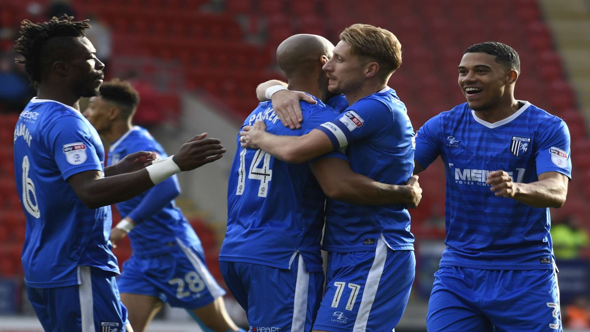 Josh Parker gives Gills the perfect start after two minutes Picture: Barry Goodwin