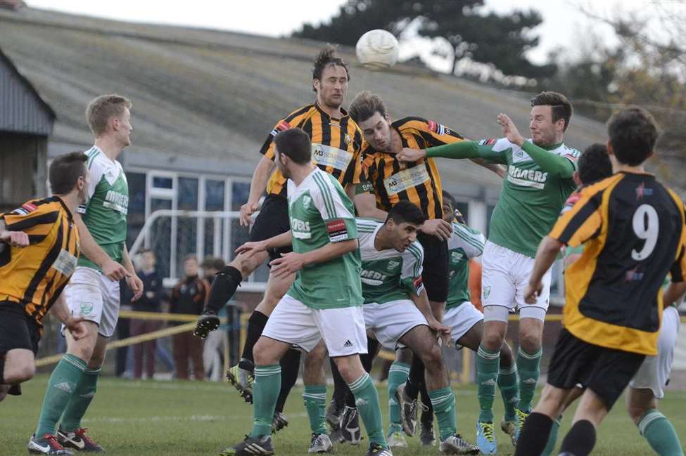 Leatherhead and Folkestone meet again this weekend Picture: Gary Browne