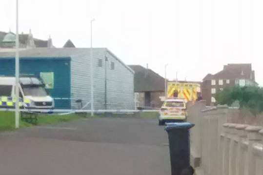 Emergency services are at the scene. Pic: Samantha Hawkesford