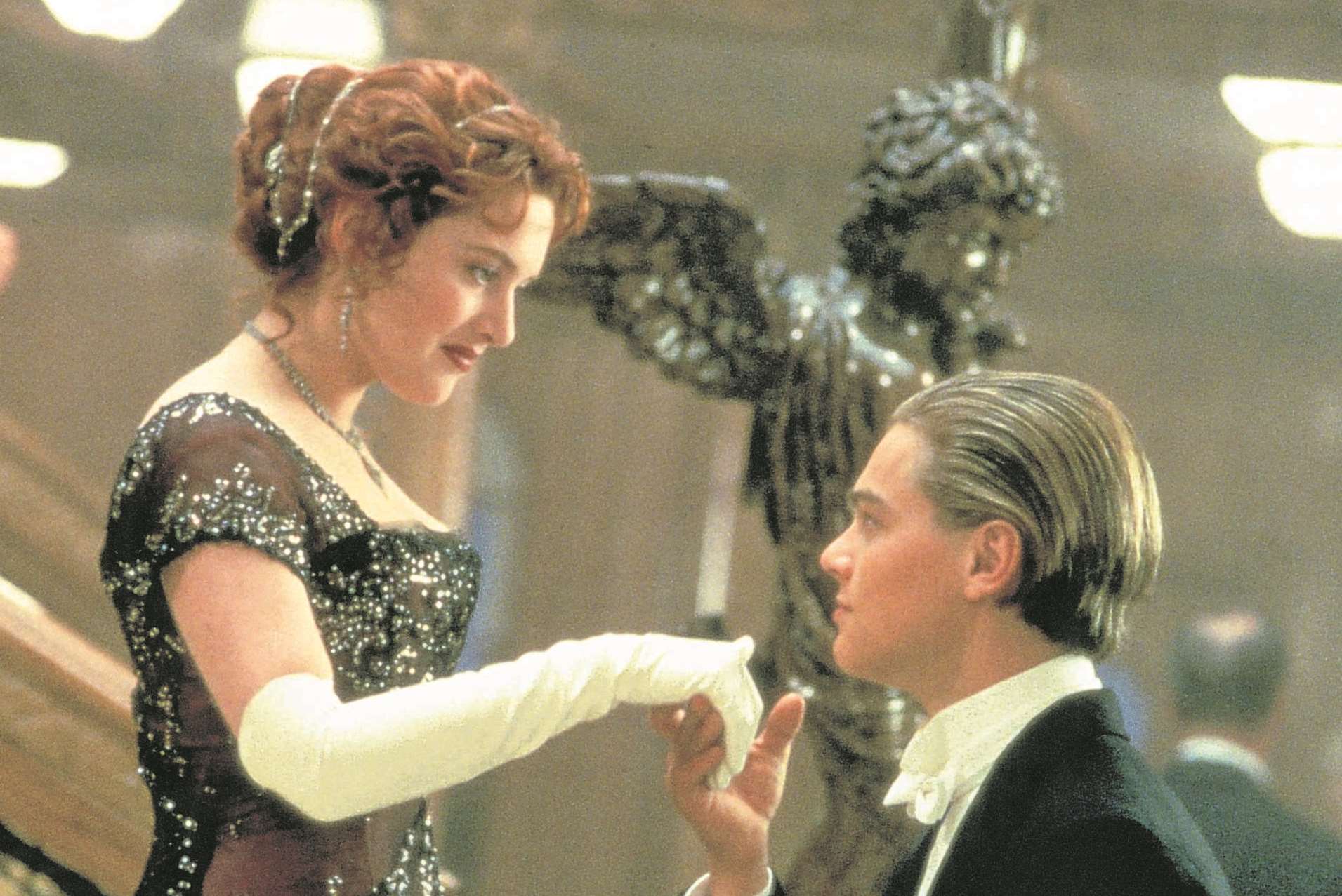 Kate Winslet and Leonardo DiCaprio in Titanic the film