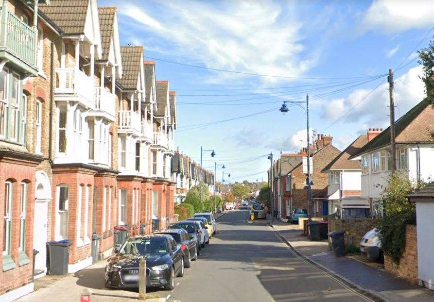 Three people have been taken to hospital following a house fire in Cromwell Road, Whitstable. Picture: Google