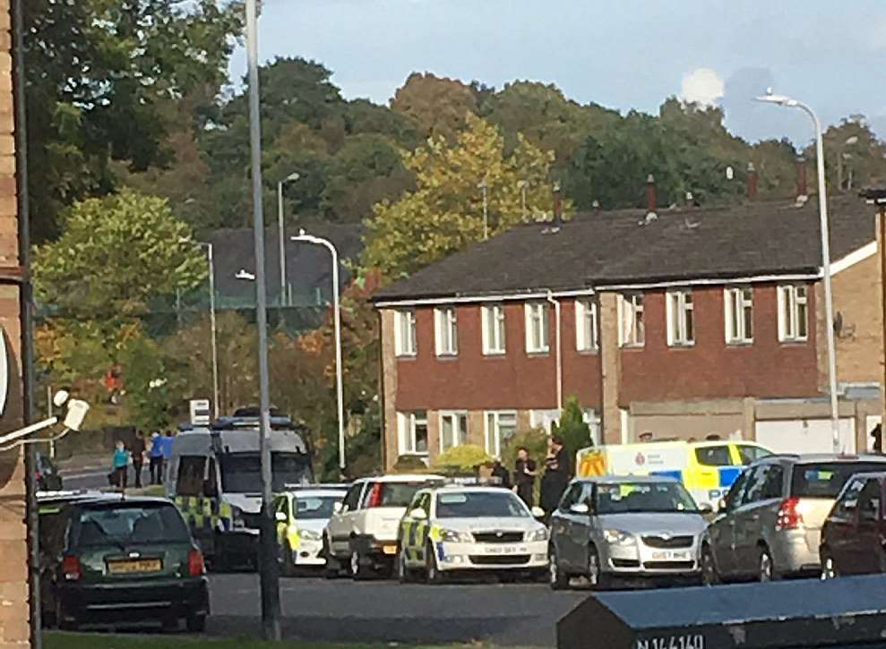 Police at the scene of the Tunbridge Wells incident. Picture: DaivdMDave456