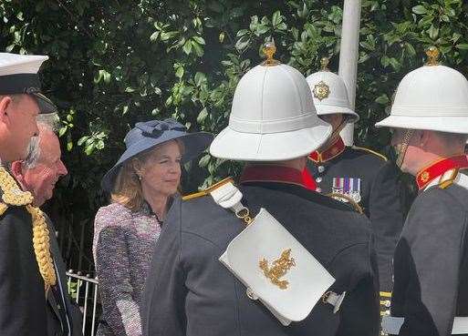 Kent Lord Leiutenant, The Lady Colgrain at the HMS Kent parade