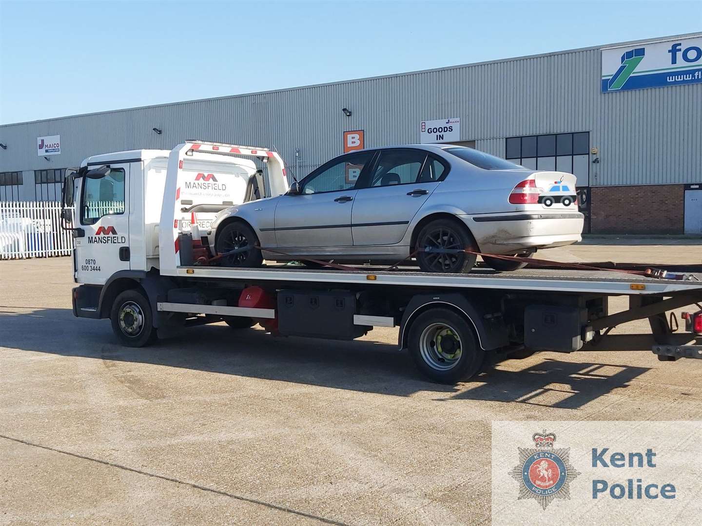 A car was seized during the operation. Picture: Kent Police