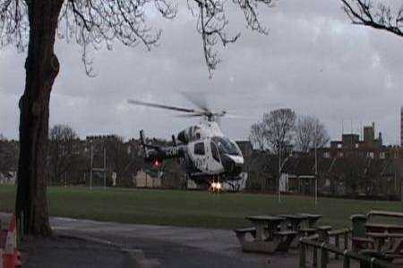 A woman was airlifted to hospital after falling from a building in Chatham Street, Ramsgate. Picture: Mike Pett
