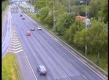 The M2 near junction 1 seen from the London bound carriageway shortly after the crash. Picture: Highways England
