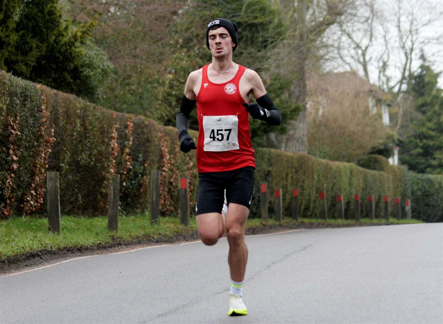 Cole Gibbens - will aim to defend his title at this weekend’s 2024 Canterbury 10-Mile Road Race. Picture: Barry Goodwin