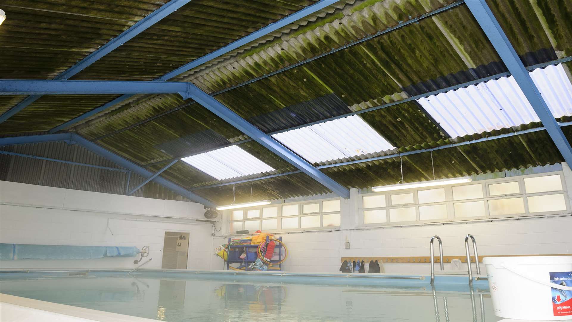 The view of the pool at Cecil Road Primary School, Gravesend.