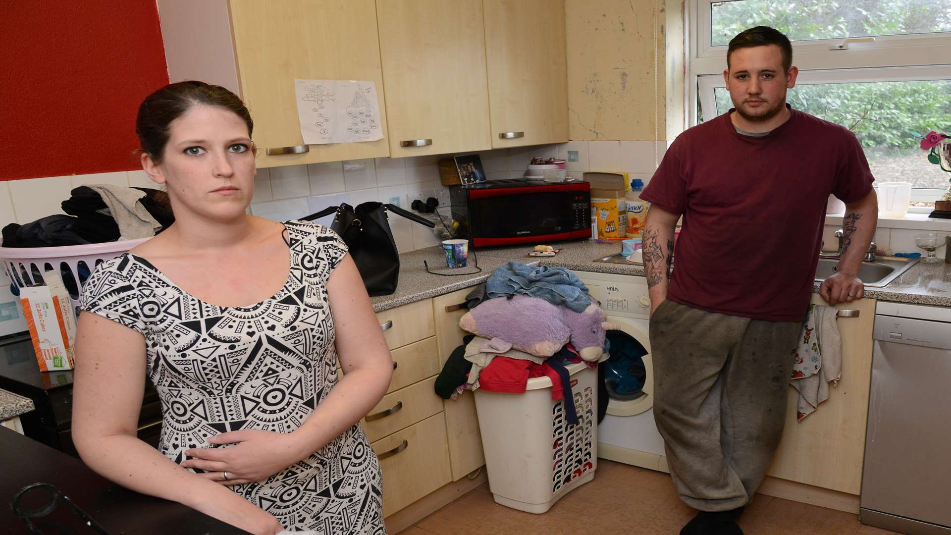 Sam and Lee Clayson say their life is being made a misery by sewage problems