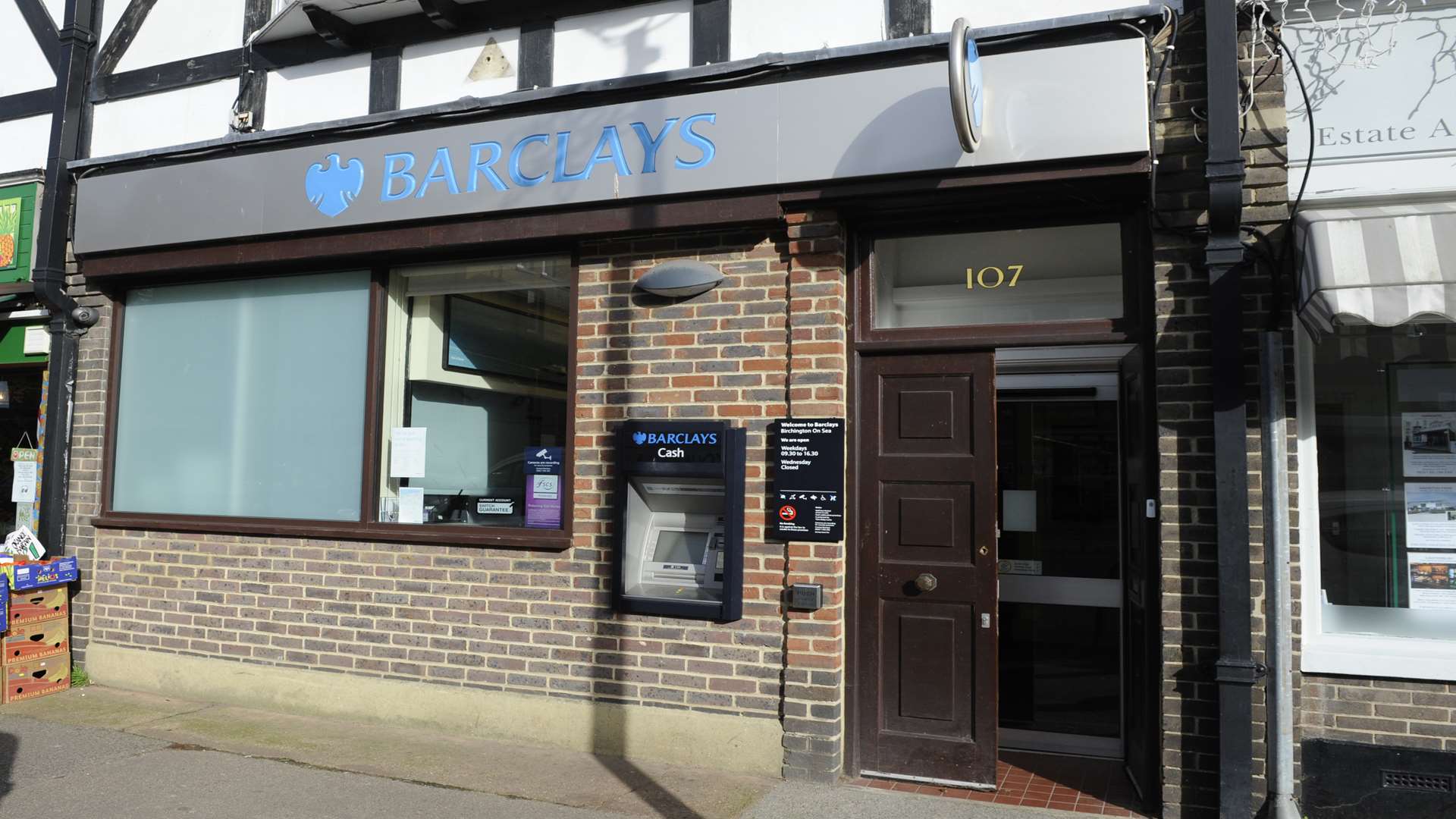 Barclays bank in Birchington is set to close next week.