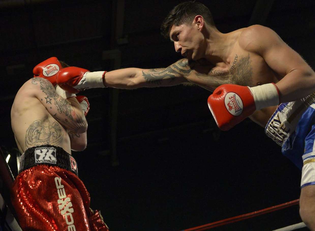 Ricky Rose versus Paul O'Brien. Picture: Ady Kerry