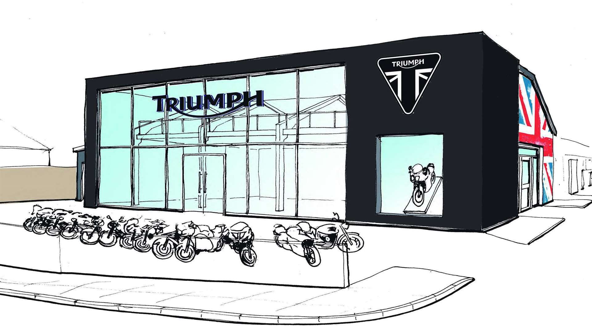 How the Triumph dealership in Ashford could look