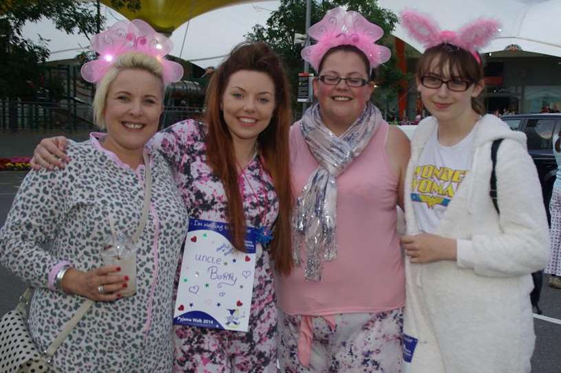 Hundreds of people took part in the Pyjama Walk. Picture taken by James Willmott