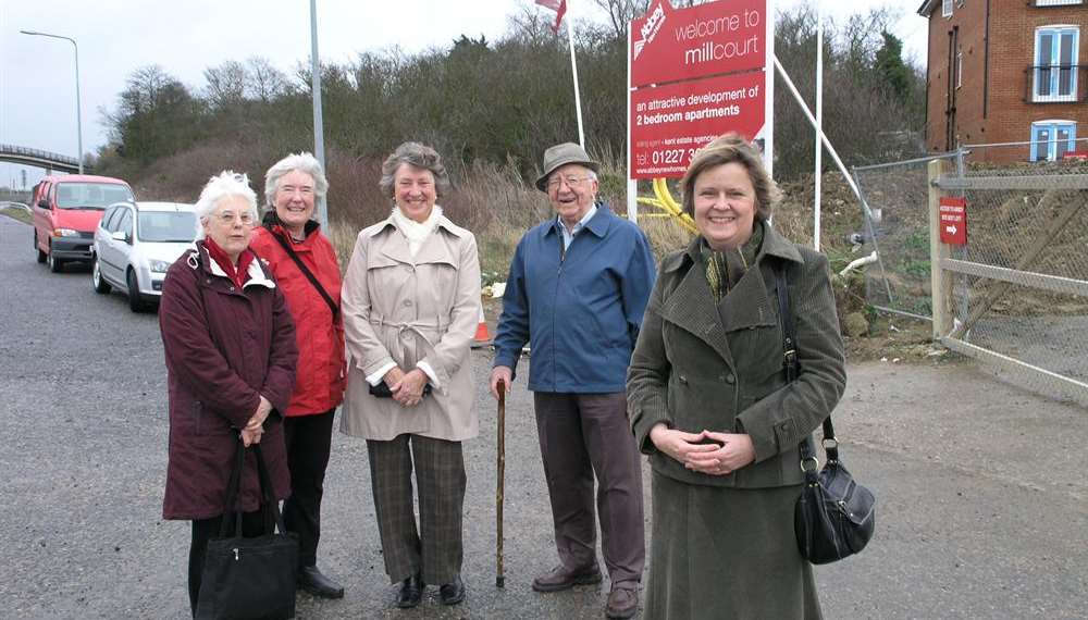 Campaingers from Herne Parish Council celebrated victory in 2009