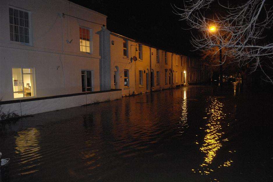 The Front Brents in Faversham was also affected