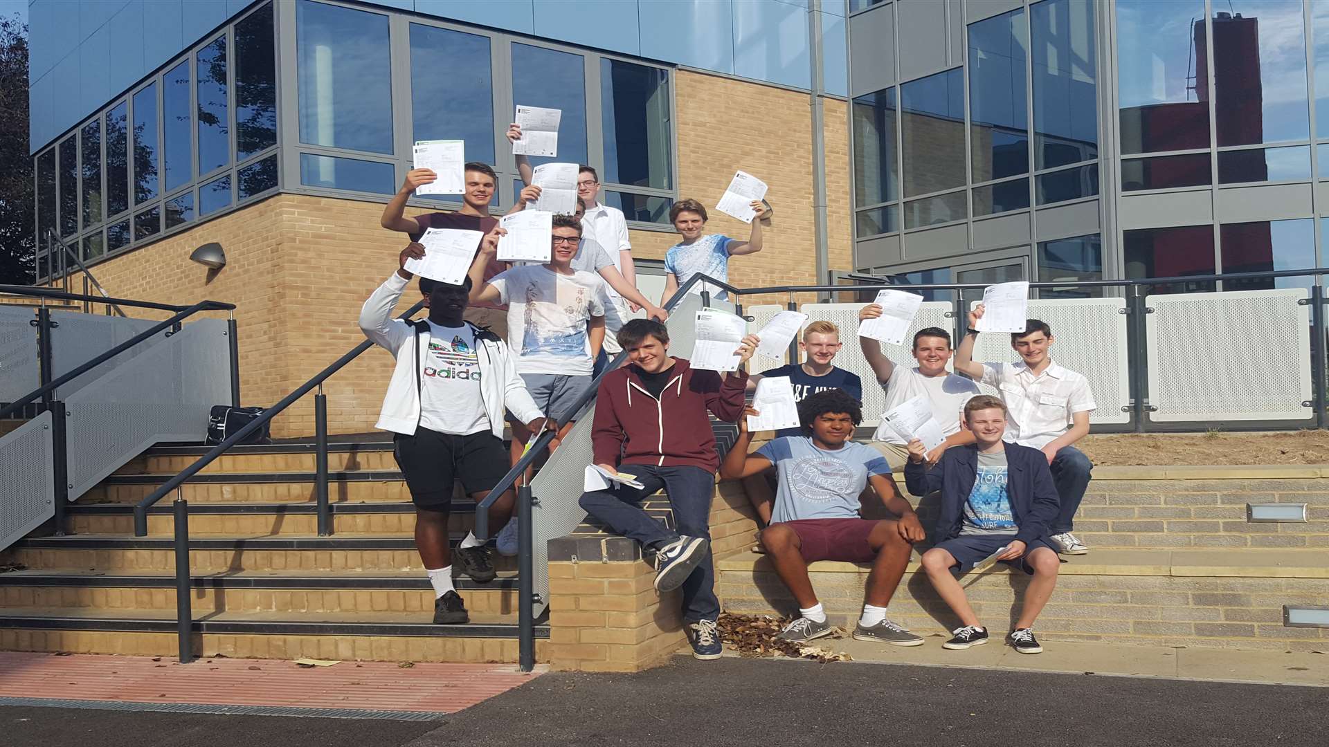 Top students at Oakwood Park Grammar School celebrate their results