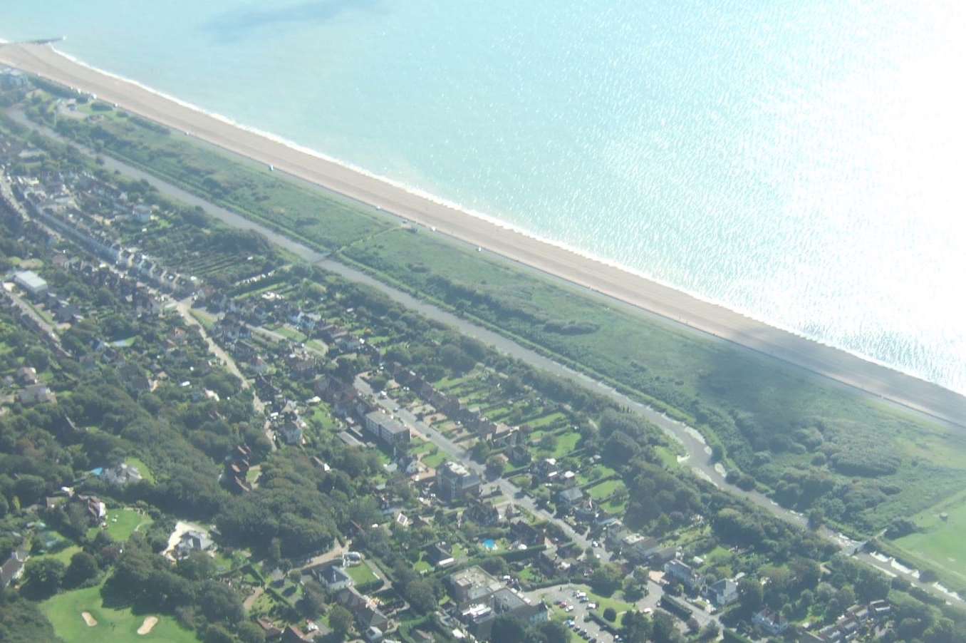 Aerial view of Princes Parade on Hythe seafront. Picture courtesy of Save Princes Parade