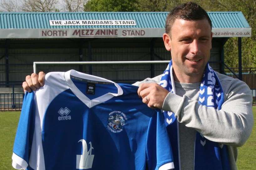 Tonbridge Angels manager Steve McKimm is ready for his first local derby since taking over at Longmead Picture: David Couldridge