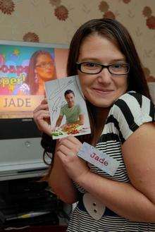 EastEnders fan Jade Foote of Minster Road, Minster with her signed print of heartthrob Gino D-Acampo