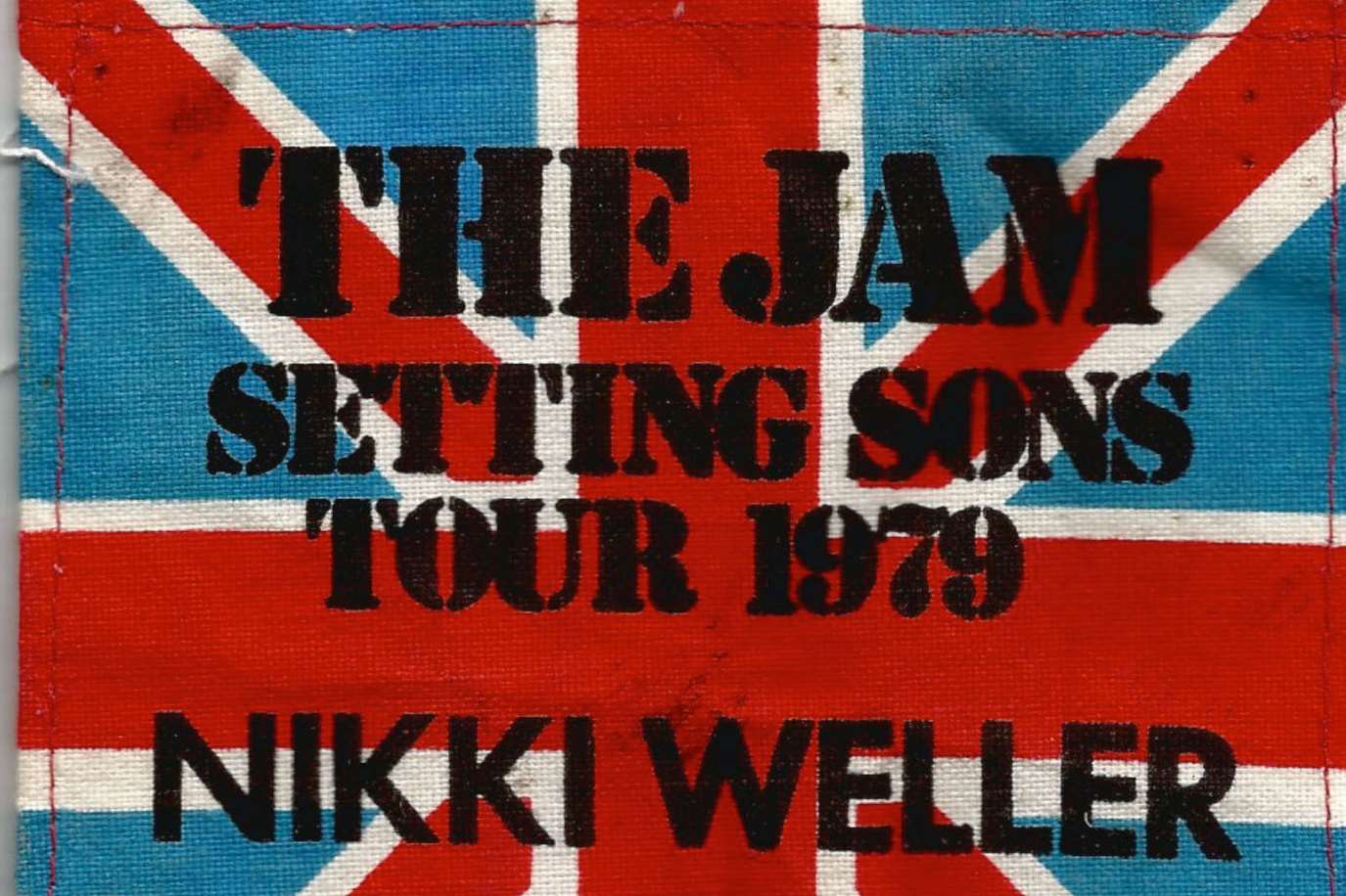 Nicky Weller's backstage pass from a 1979 Jam tour.