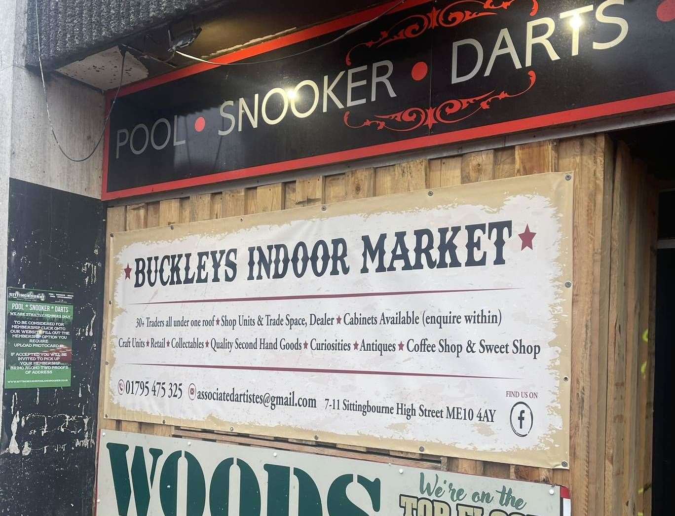 Buckley's indoor market will be opening in the former snooker club in Sittingbourne High Street