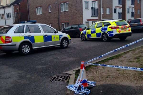 Police remained at the scene this morning. Picture: Kay Carpenter