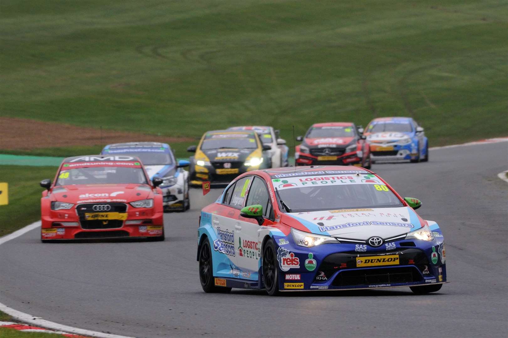 Tom Ingram won race three and leads the championship. Picture: Simon Hildrew