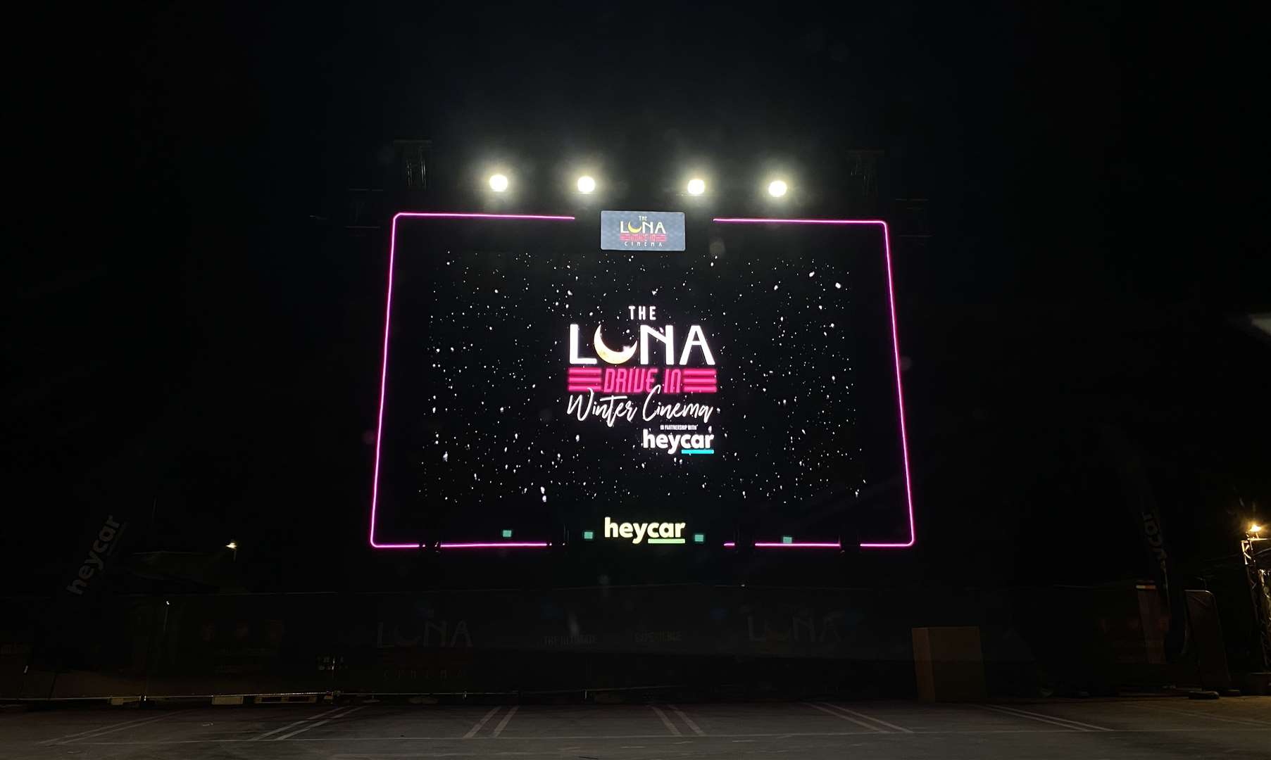 The Luna Drive-in Cinema is back for winter screenings at Bluewater