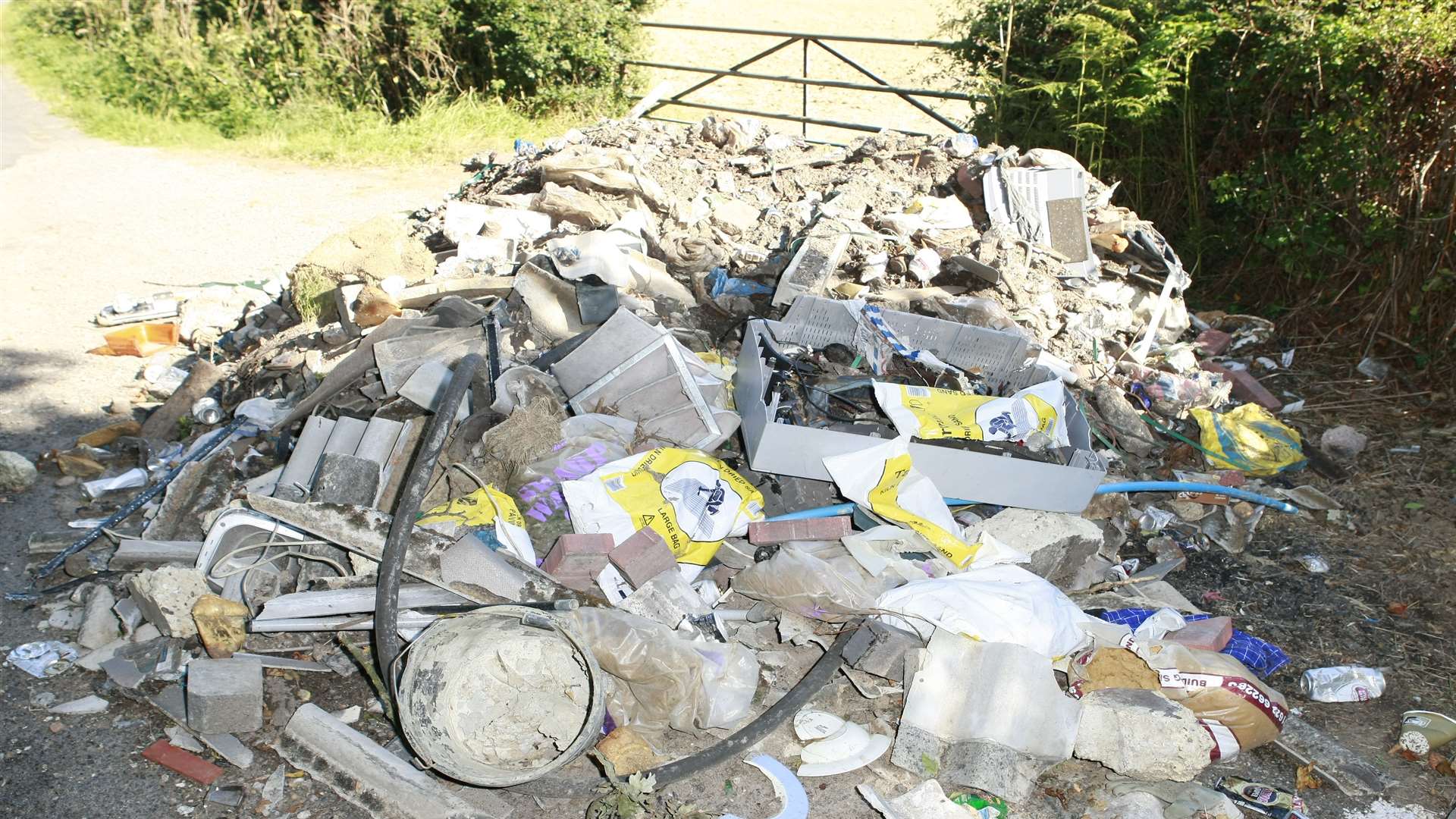 Fly tipping can be a big problem as well as being unsightly