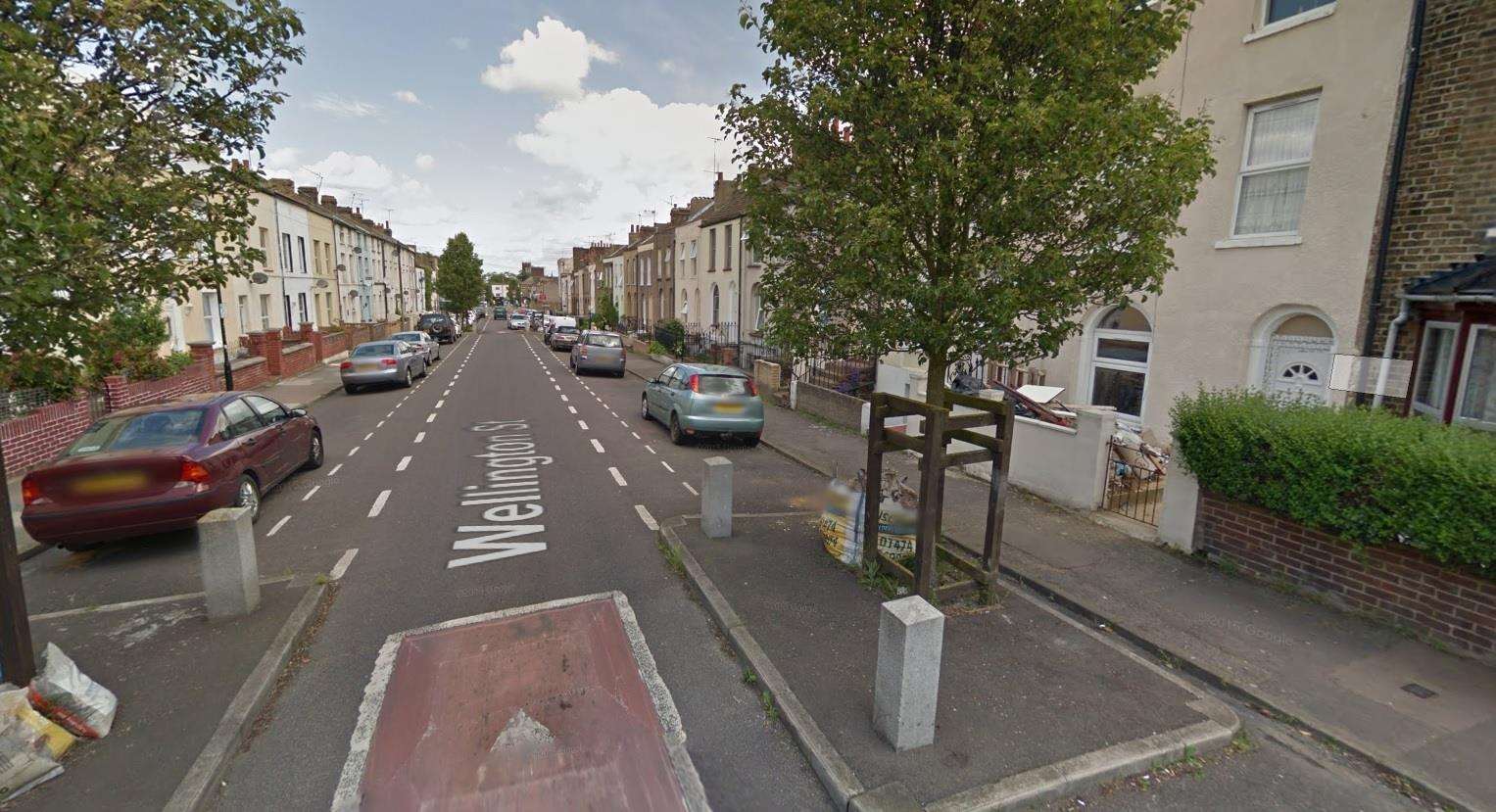 A man was found in Wellington Street, Gravesend. Picture: Google Street View