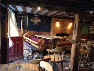James Bates was deliberately trying to harm people when he crashed into the Cinque Port Arms. Picture: Beryl Swift