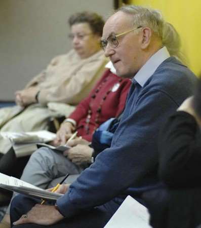 A patient's forum to discuss future for Bromley hospitals. Pictures: DAVID HUNT