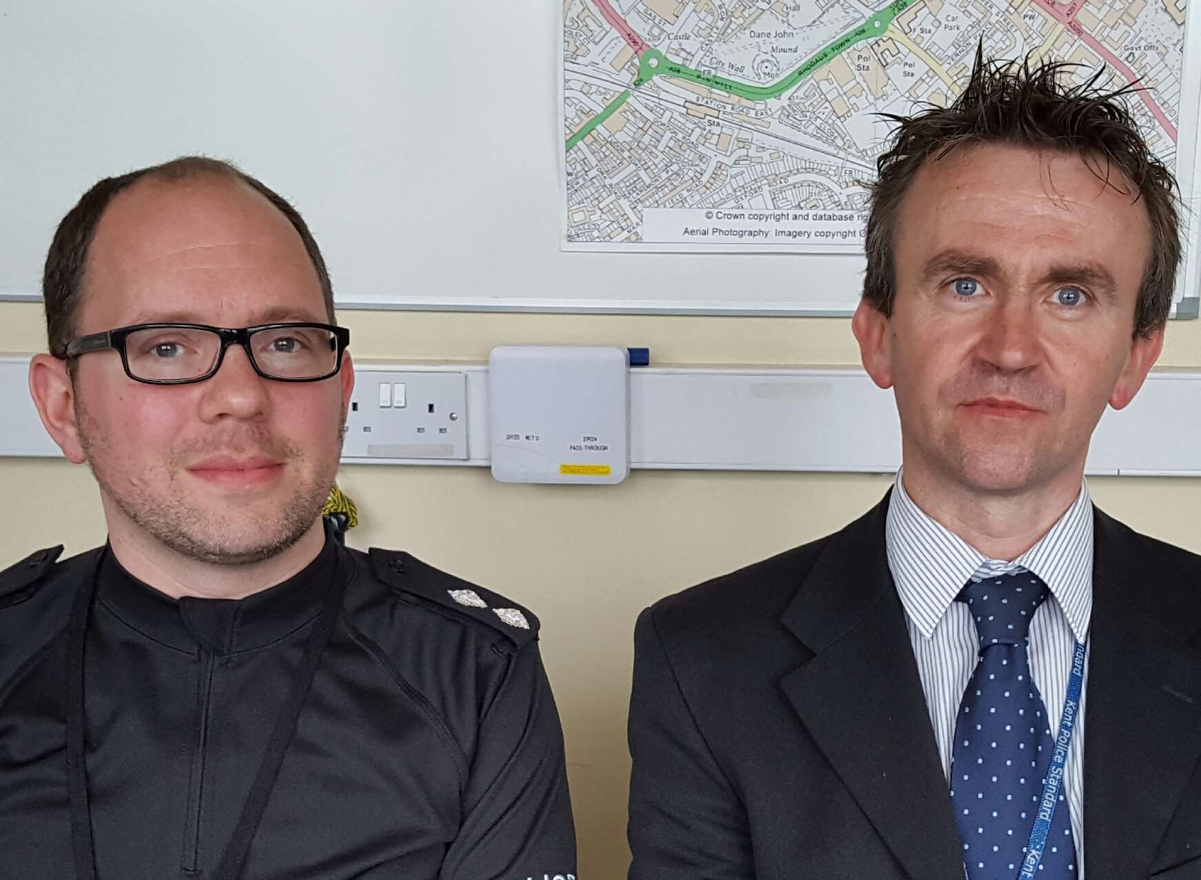 DI Andy Bidmead (left) and DS Richard Lown led the Richard Fearnside missing person investigation