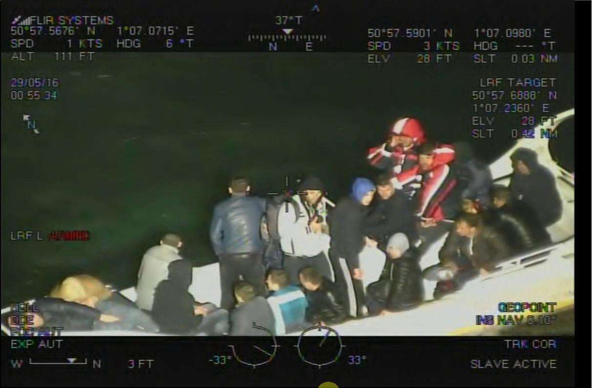 The rescue operation from the White Scanner. Picture: NCA