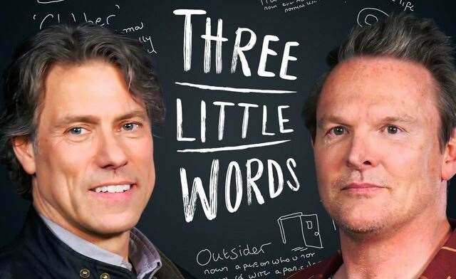 John Bishop and actor Tony Pitts present the Three Little Words podcast together. Picture: Amazon Music