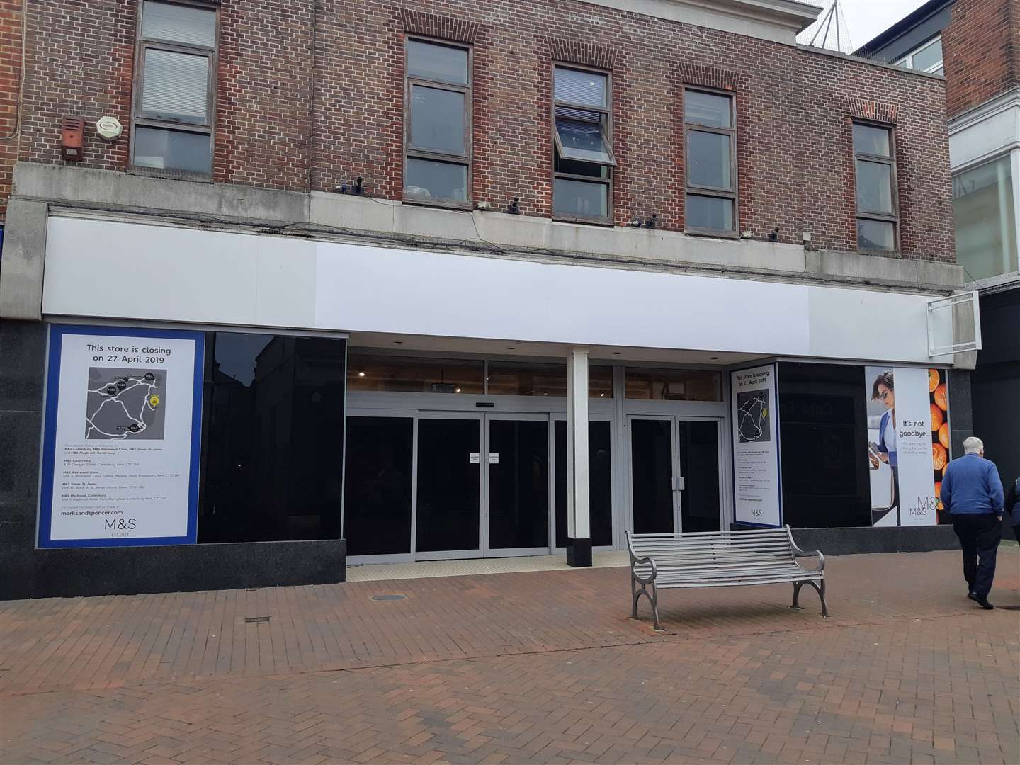 The empty M&S store which closed in April 2019